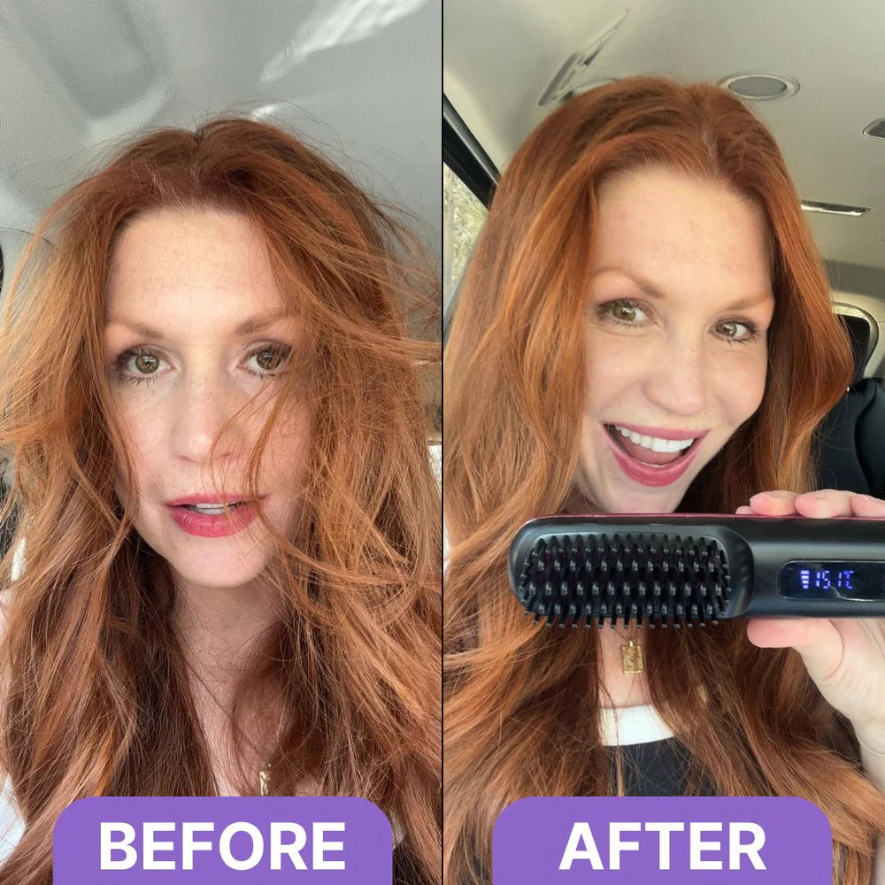 Haarstyler Kam Elektrisch LCD Glad en Stijl
