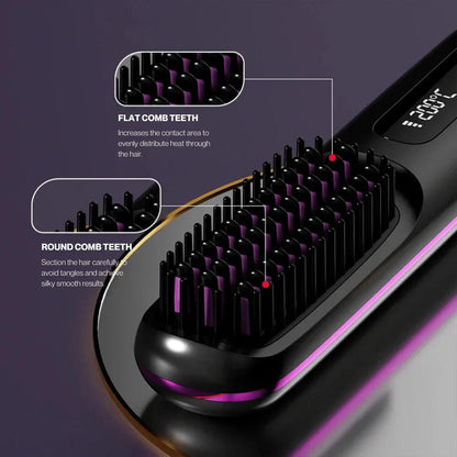 Haarstyler Kam Elektrisch LCD Glad en Stijl