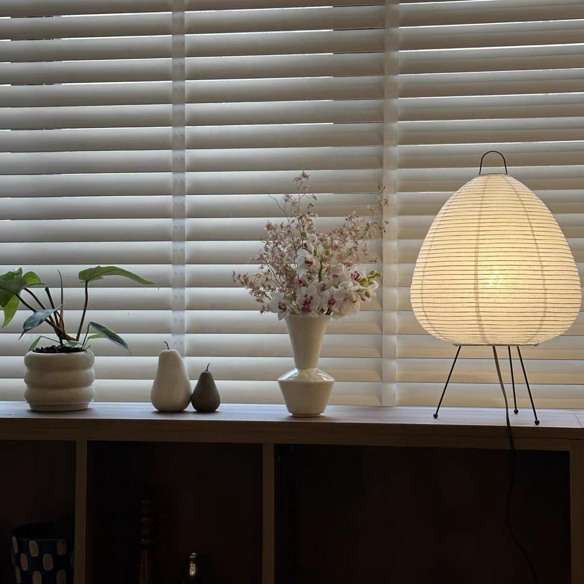 Rijstpapier Lamp Sereni - Handgemaakt voor een Gezellige Sfeer