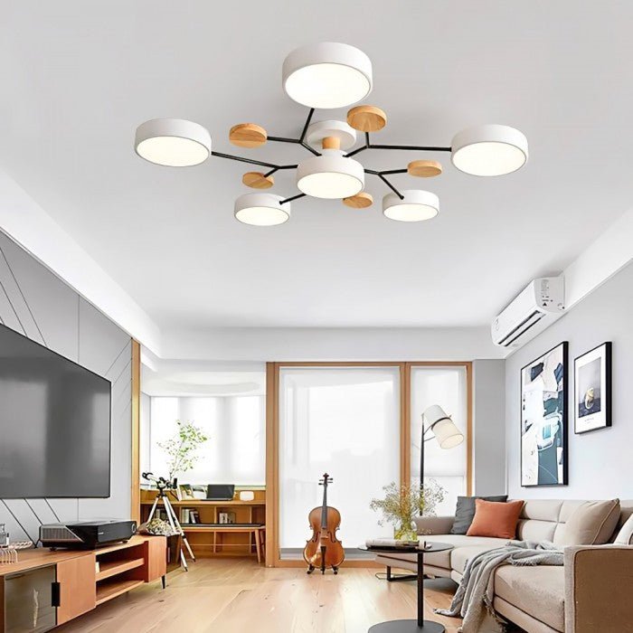LED Plafondlamp Scandinavisch Design Vertakt Modern