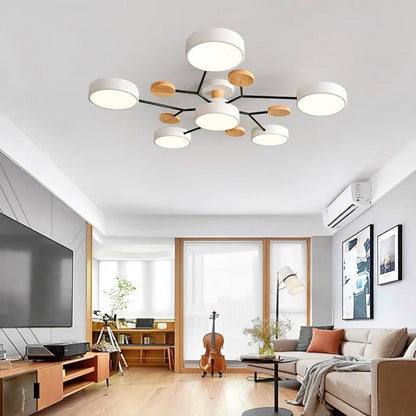 LED Plafondlamp Scandinavisch Design Vertakt Modern