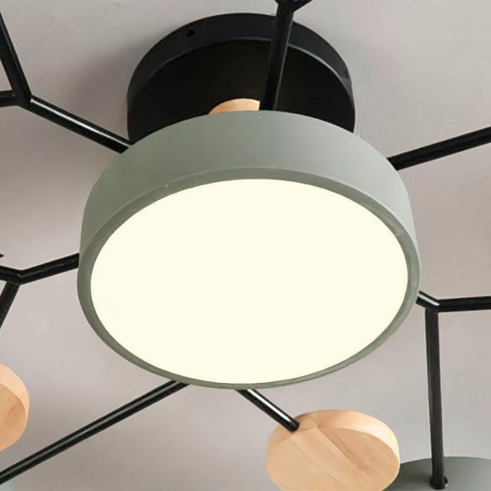 LED Plafondlamp Scandinavisch Design Vertakt Modern