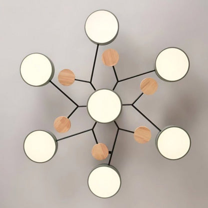 LED Plafondlamp Scandinavisch Design Vertakt Modern