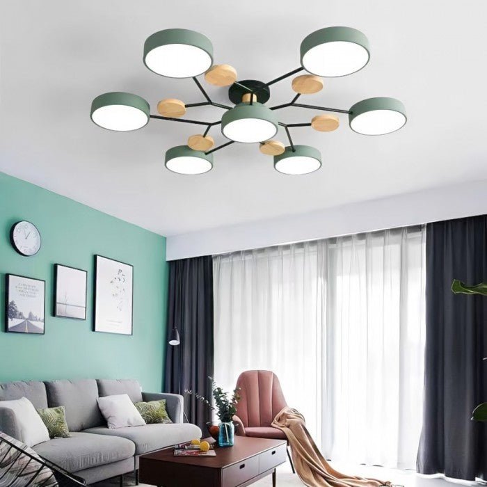 LED Plafondlamp Scandinavisch Design Vertakt Modern