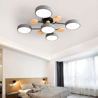 LED Plafondlamp Scandinavisch Design Vertakt Modern