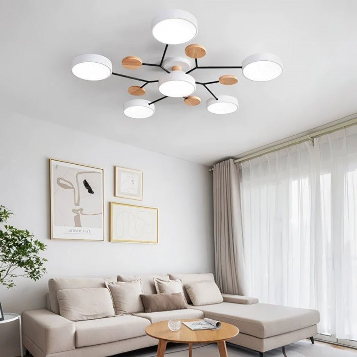 LED Plafondlamp Scandinavisch Design Vertakt Modern