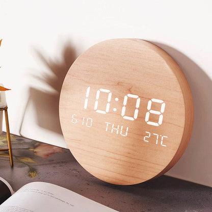 Scandinavische Wandklok Digitaal Batterij Modern Design