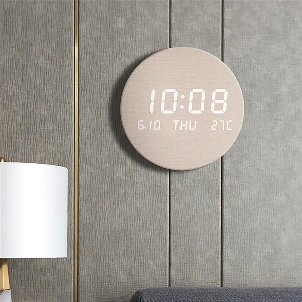 Scandinavische Wandklok Digitaal Batterij Modern Design - Velinix