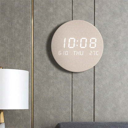 Scandinavische Wandklok Digitaal Batterij Modern Design - Velinix