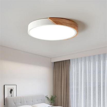 Houten Plafondlamp Modern Noordse Stijl Dimbaar