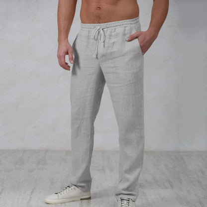 Heren Linnen Broek – Luchtig en Comfortabel Model voor Zomer