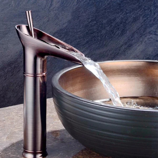 Waterval Kraan Messing Cuba Stijl Warm en Koud Water