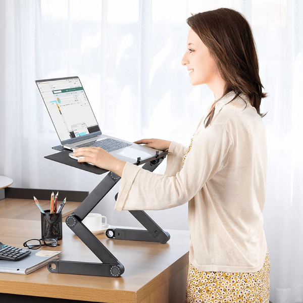Laptopstandaard Verstelbaar 360 Gradén voor Thuis en Kantoor