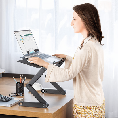 Laptopstandaard Verstelbaar 360 Gradén voor Thuis en Kantoor