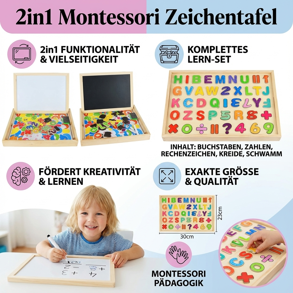 Kleurenpotlood Tekenbord voor Kinderen 2-in-1