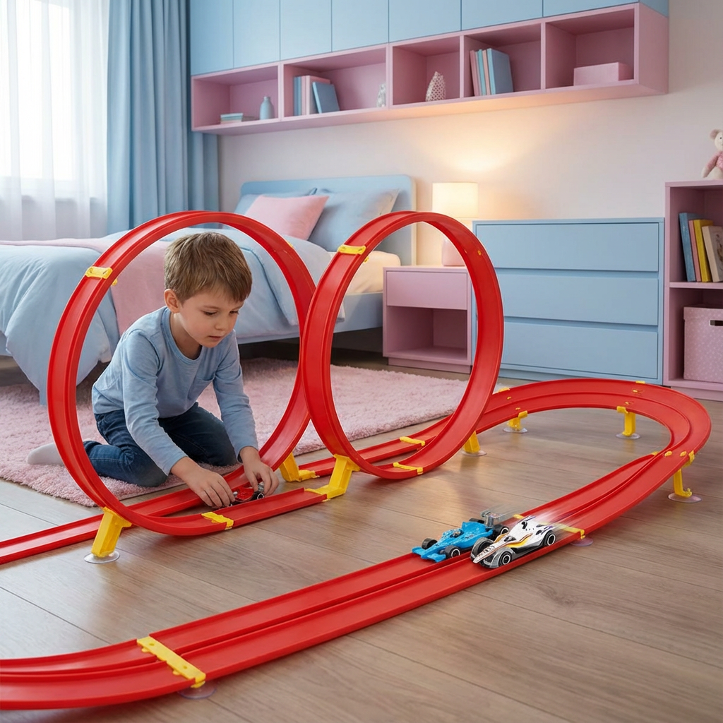Racebaan Speelset voor Kinderen met Veel Accessoires - Velinix