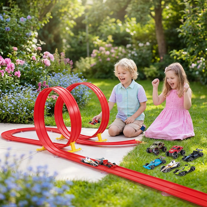 Racebaan Speelset voor Kinderen met Veel Accessoires
