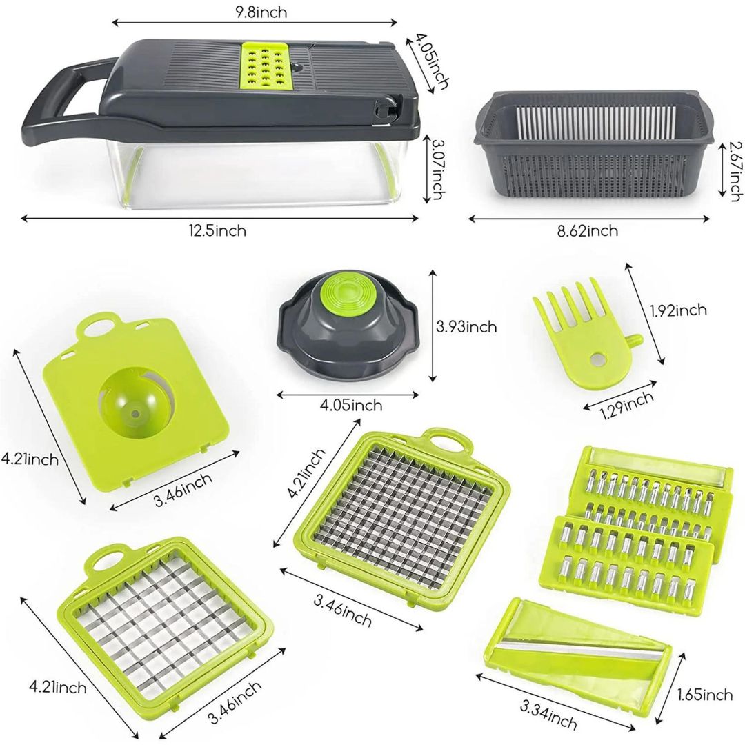 18-in-1 Keukengereedschap Multifunctionele Groentesnijder Set