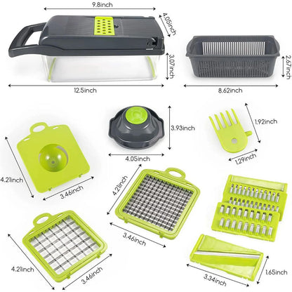 18-in-1 Keukengereedschap Multifunctionele Groentesnijder Set