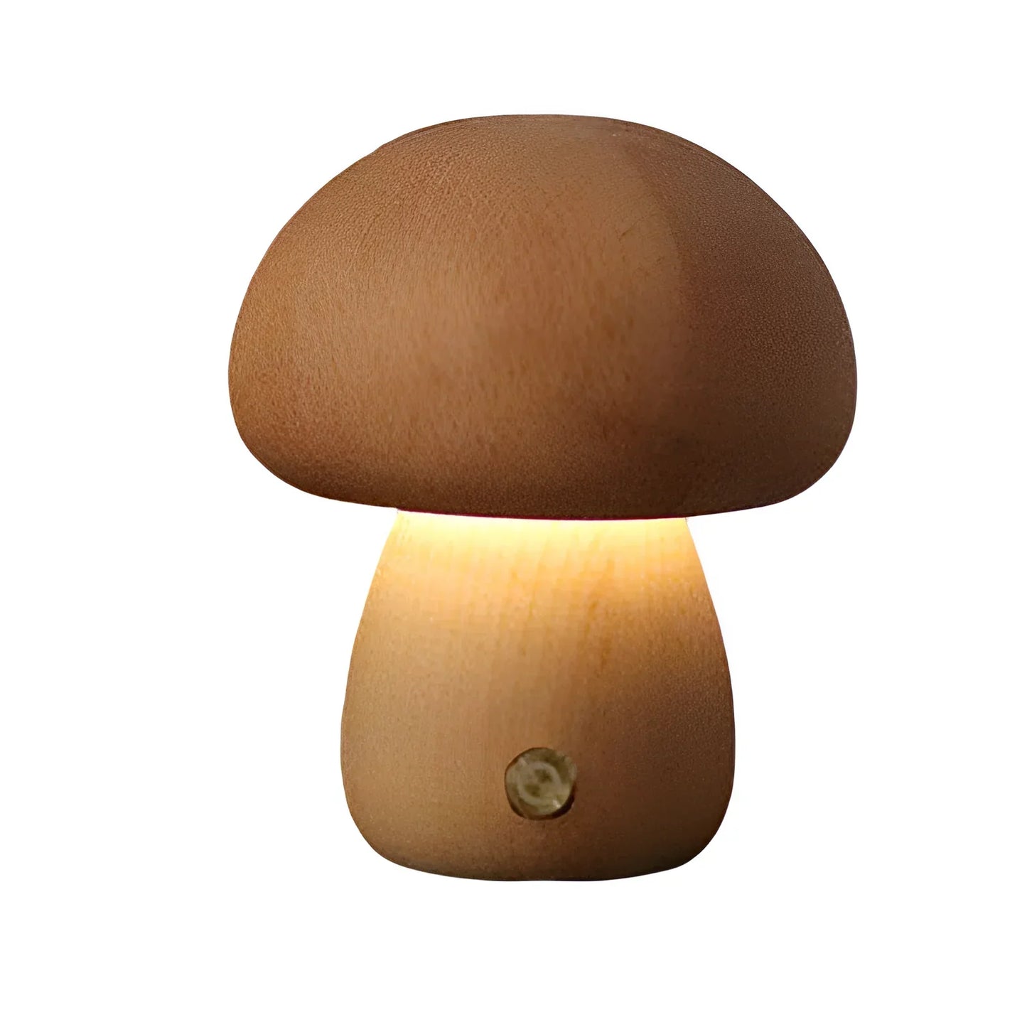 Houten Tafellamp Paddenstoel Vintage Stijl Dimbaar