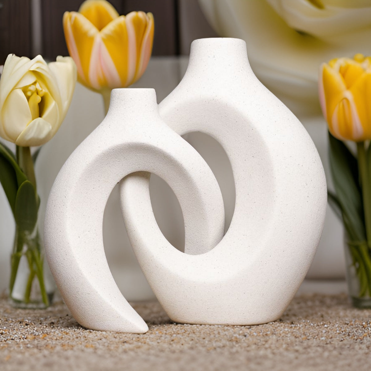 Bloemenvaas Vervlochten Design voor Verse Bloemen