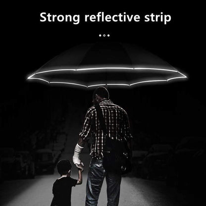 Waterdichte Paraplu met Reflectiestrip en Omgekeerde Functie