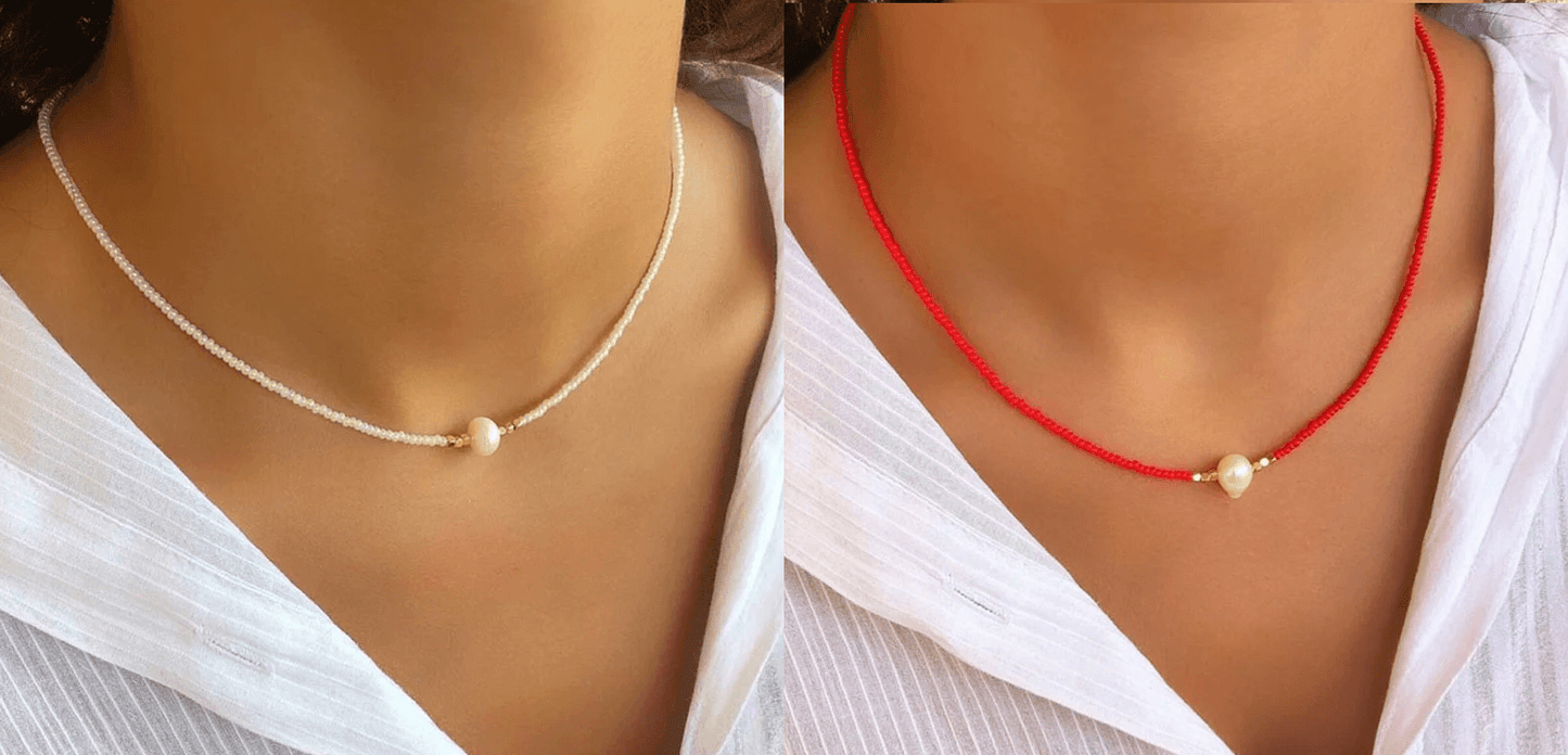 Natuurlijke Parel Ketting Elegante Accessoire