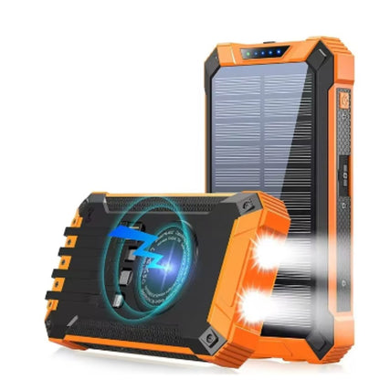 Draagbare PowerBank Zonnelader Waterdicht Solar - Velinix