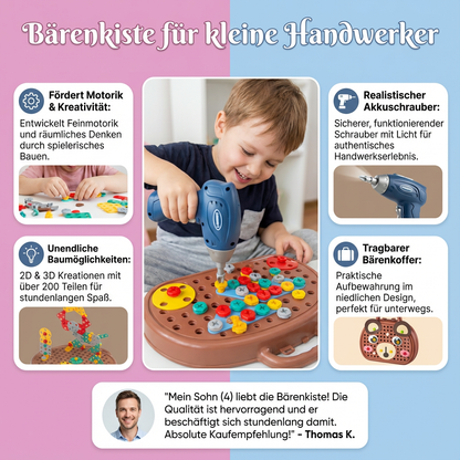 Kinder Werkkist met Beren Thema voor Knutselen