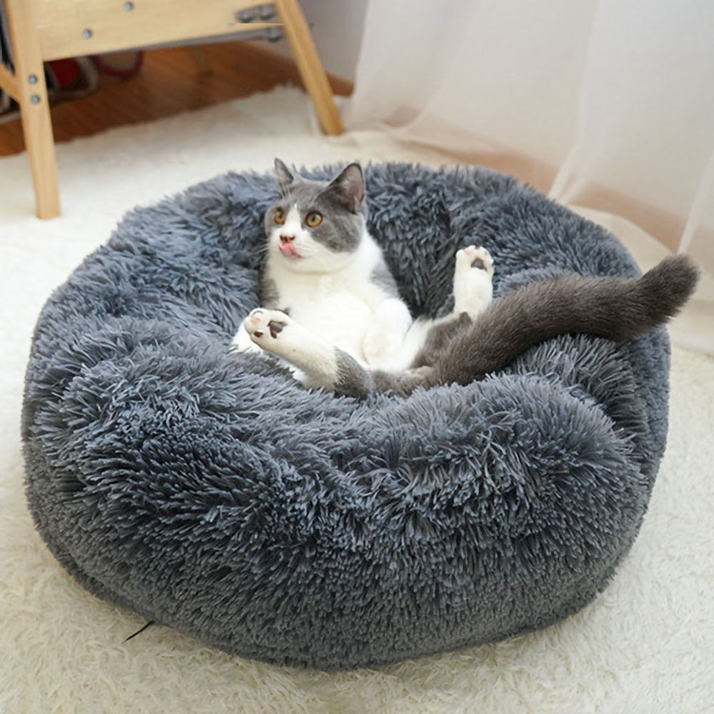 Zachte Pluche Kattenbed Comfortabel en Knus