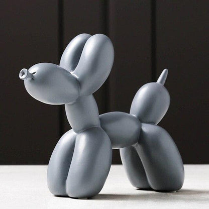 Luxe Hond Sculptuur van Handgemaakt Hars Kunstwerk voor Interieur Decor