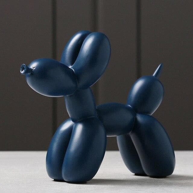 Luxe Hond Sculptuur van Handgemaakt Hars Kunstwerk voor Interieur Decor