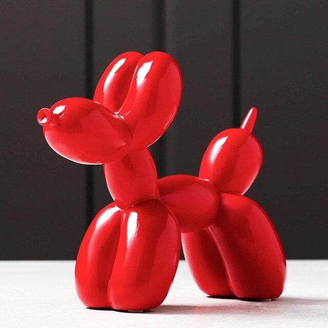 Luxe Hond Sculptuur van Handgemaakt Hars Kunstwerk voor Interieur Decor