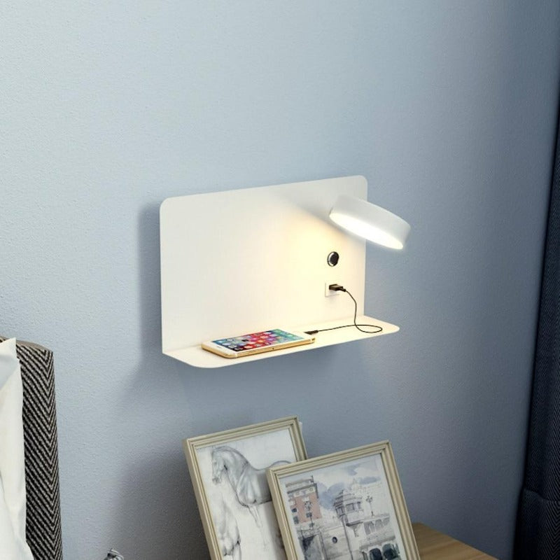 LED Bedlamp met USB Oplader en 3 Lichtkleuren