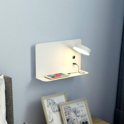 LED Bedlamp met USB Oplader en 3 Lichtkleuren