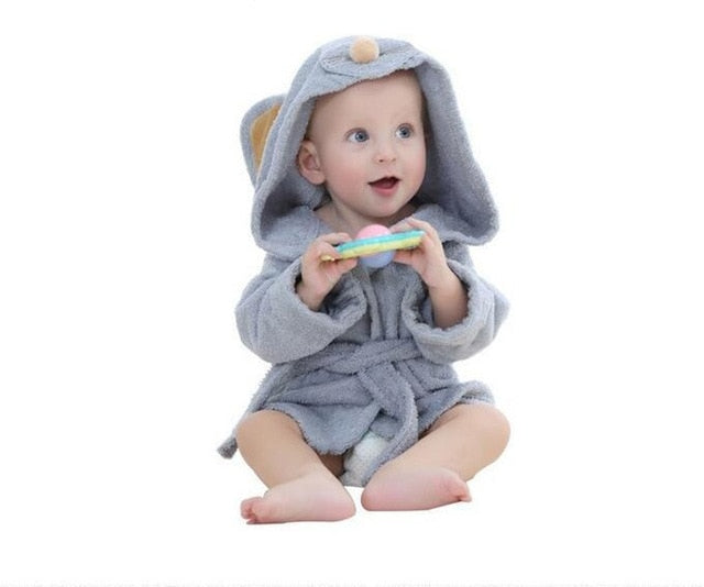 Dieren Badhanddoek met Capuchon voor Kinderen