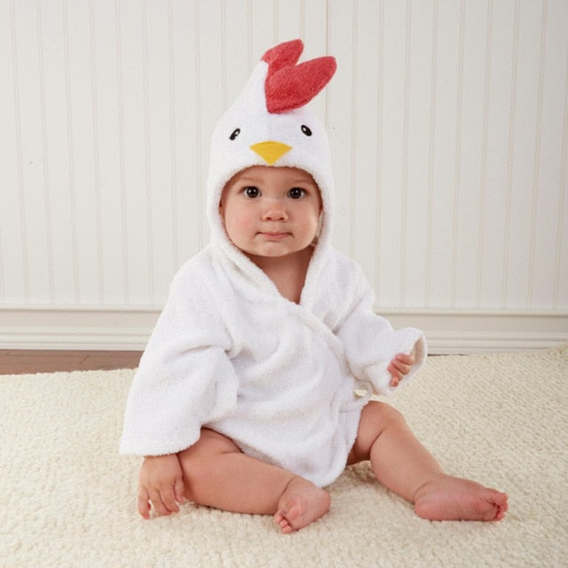 Dieren Badhanddoek met Capuchon voor Kinderen