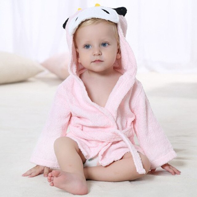 Dieren Badhanddoek met Capuchon voor Kinderen