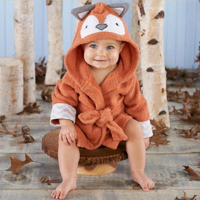 Dieren Badhanddoek met Capuchon voor Kinderen