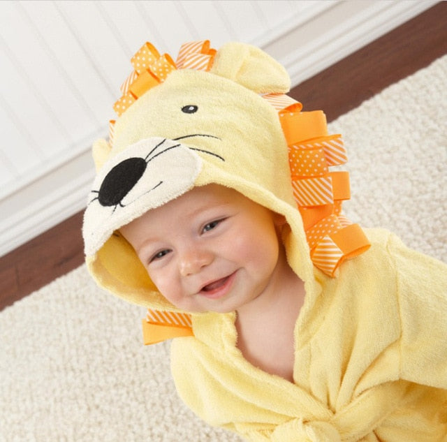 Dieren Badhanddoek met Capuchon voor Kinderen