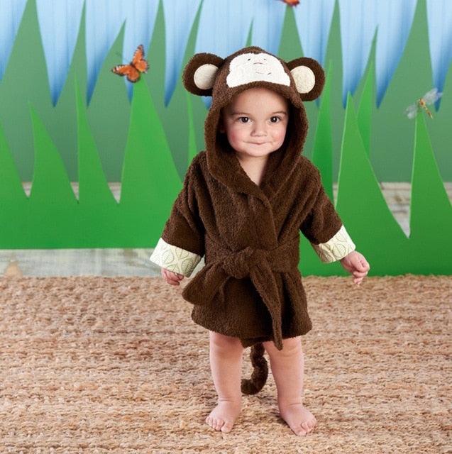Dieren Badhanddoek met Capuchon voor Kinderen