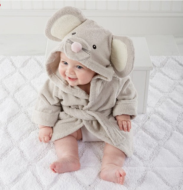 Dieren Badhanddoek met Capuchon voor Kinderen