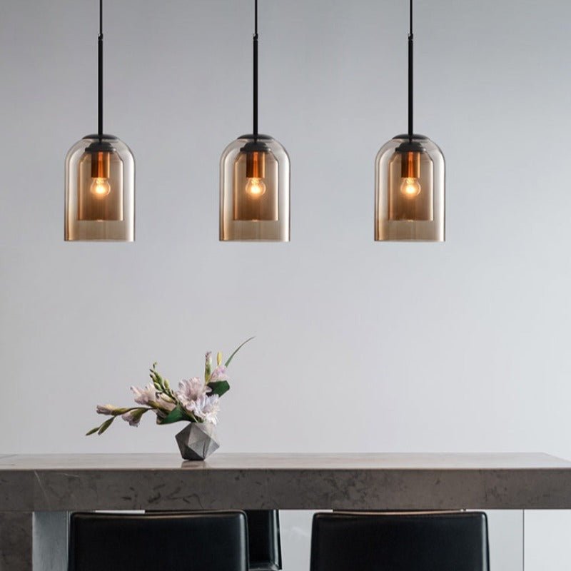Glas Hanglamp Dubbelglas Elegante Lichtsfeer