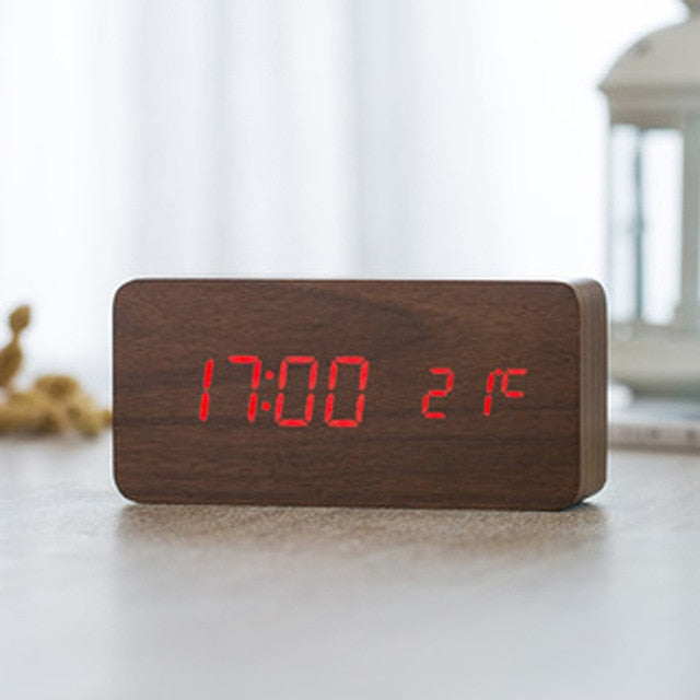 LED Alarmklok met Stemcontrole en Duidelijk Display