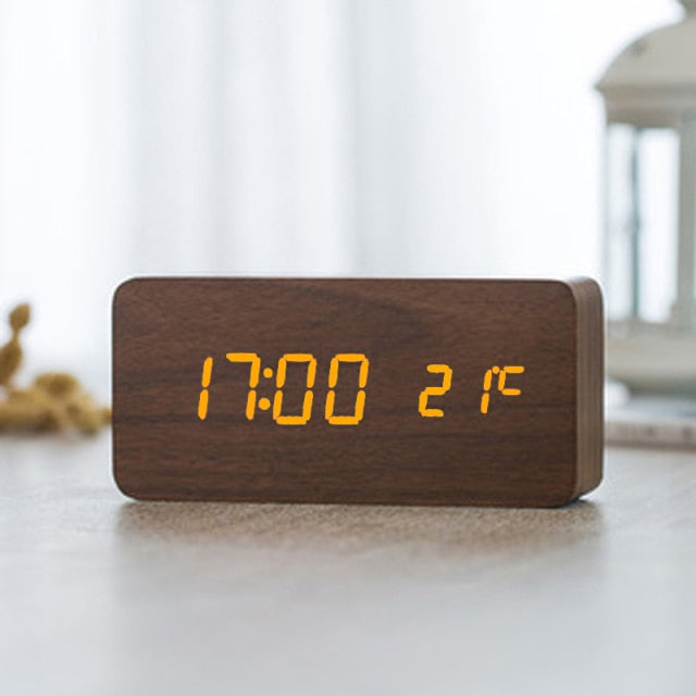 LED Alarmklok met Stemcontrole en Duidelijk Display