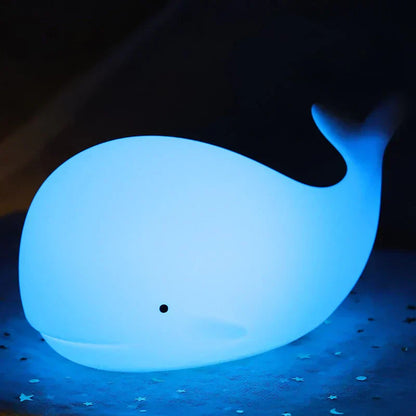 Walvis Nachtlampje Kleurverandering Touch Bediening Schattig