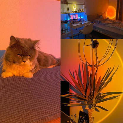 Kleurrijke Sfeerlamp met 4 Kleuren Dimbaar