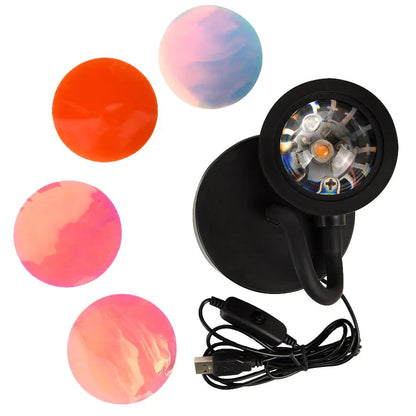Kleurrijke Sfeerlamp met 4 Kleuren Dimbaar