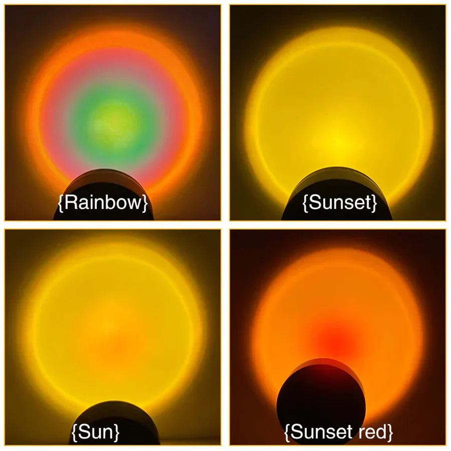 Kleurrijke Sfeerlamp met 4 Kleuren Dimbaar