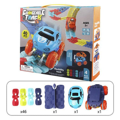 Magnetische Racebaan voor Kinderen Flexibel en Verlicht